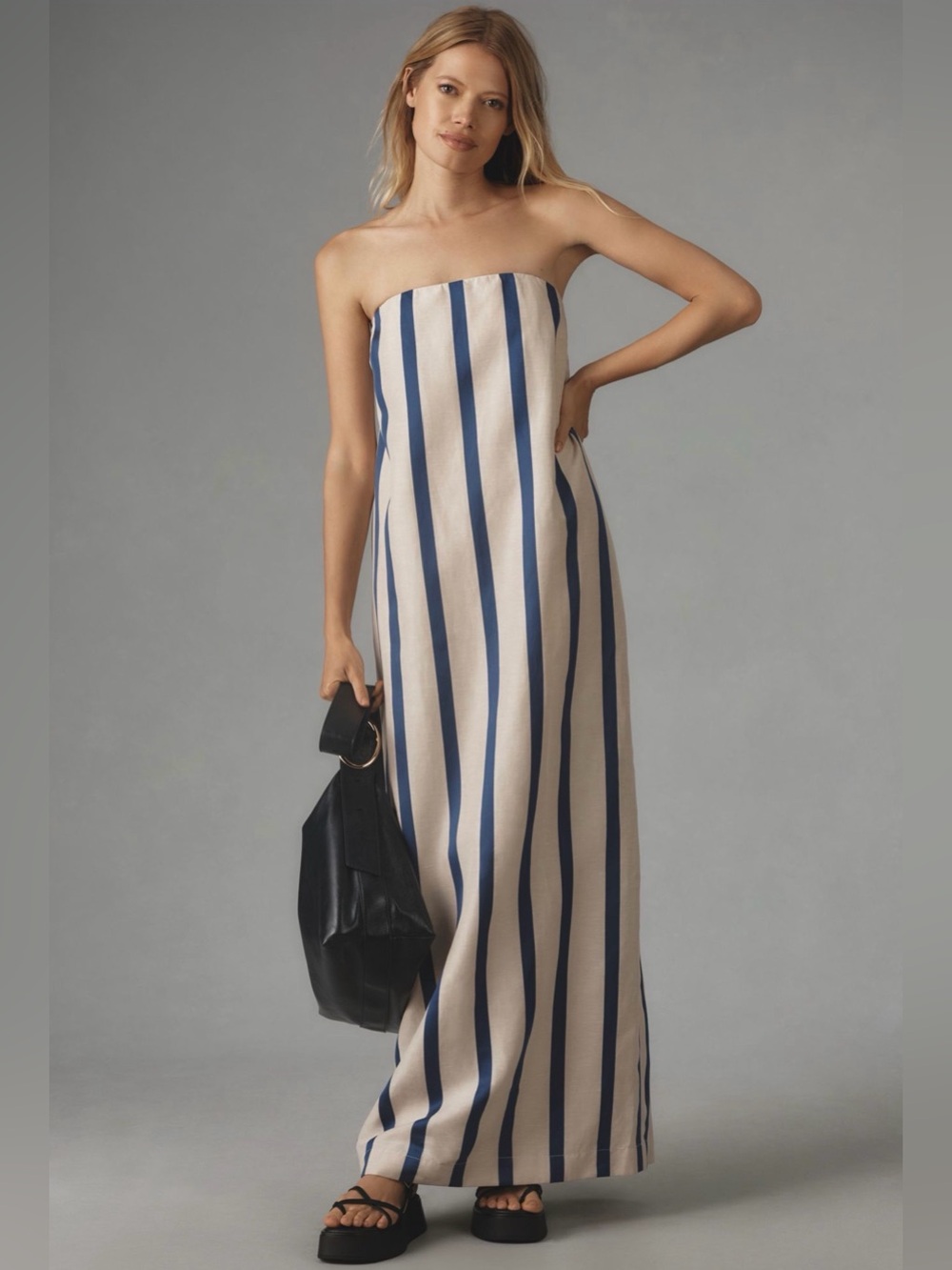 BONDI BORN ‘Maine Strapless Maxi Dress’